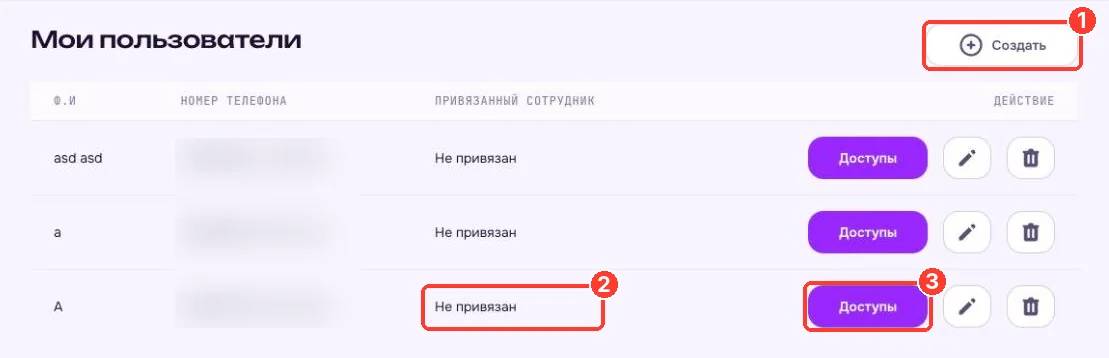 Мои пользователи